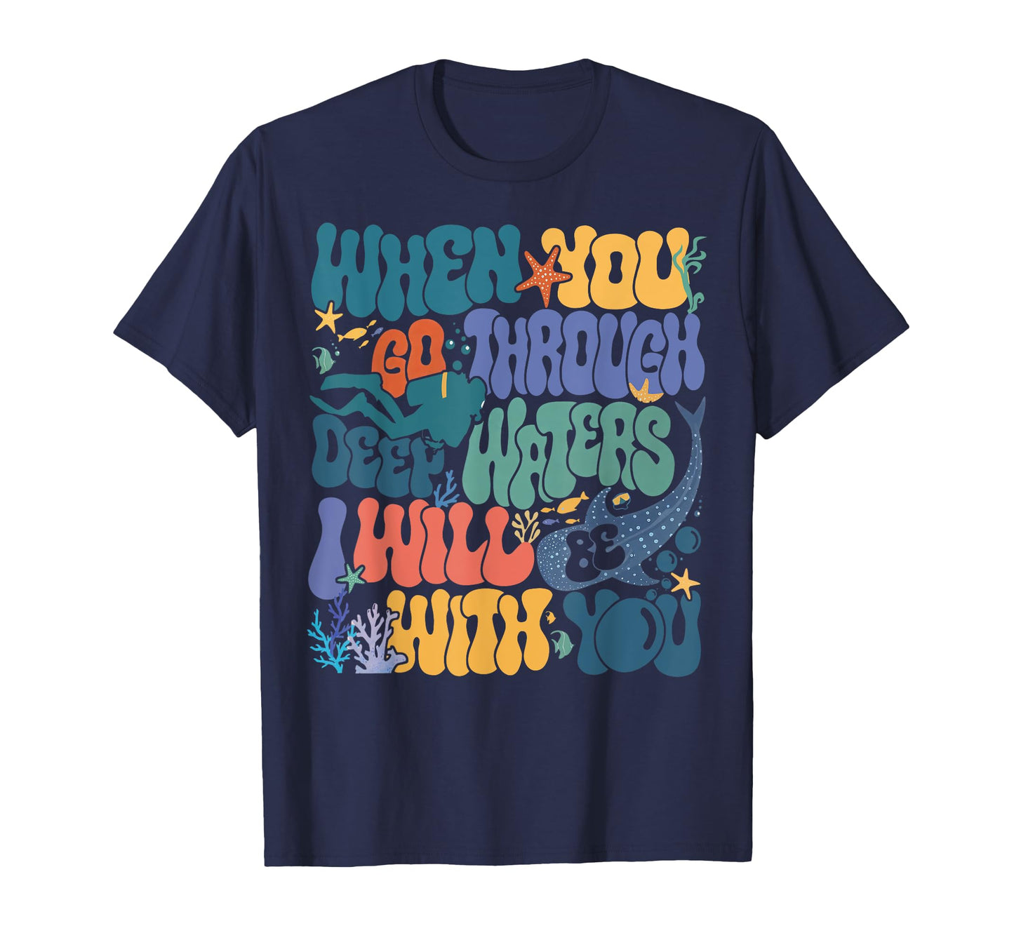 When You Go Through Deep Waters VBS 2024 Christian Camp T-Shirt