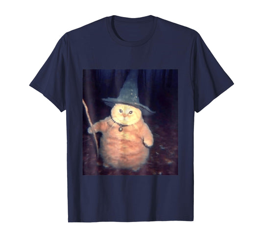 Wizard Cat Meme Shirt | Funny Vintage Halloween T-Shirt