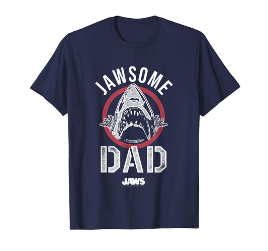 Jaws Father's Day Jawsome Dad Vintage Logo T-Shirt
