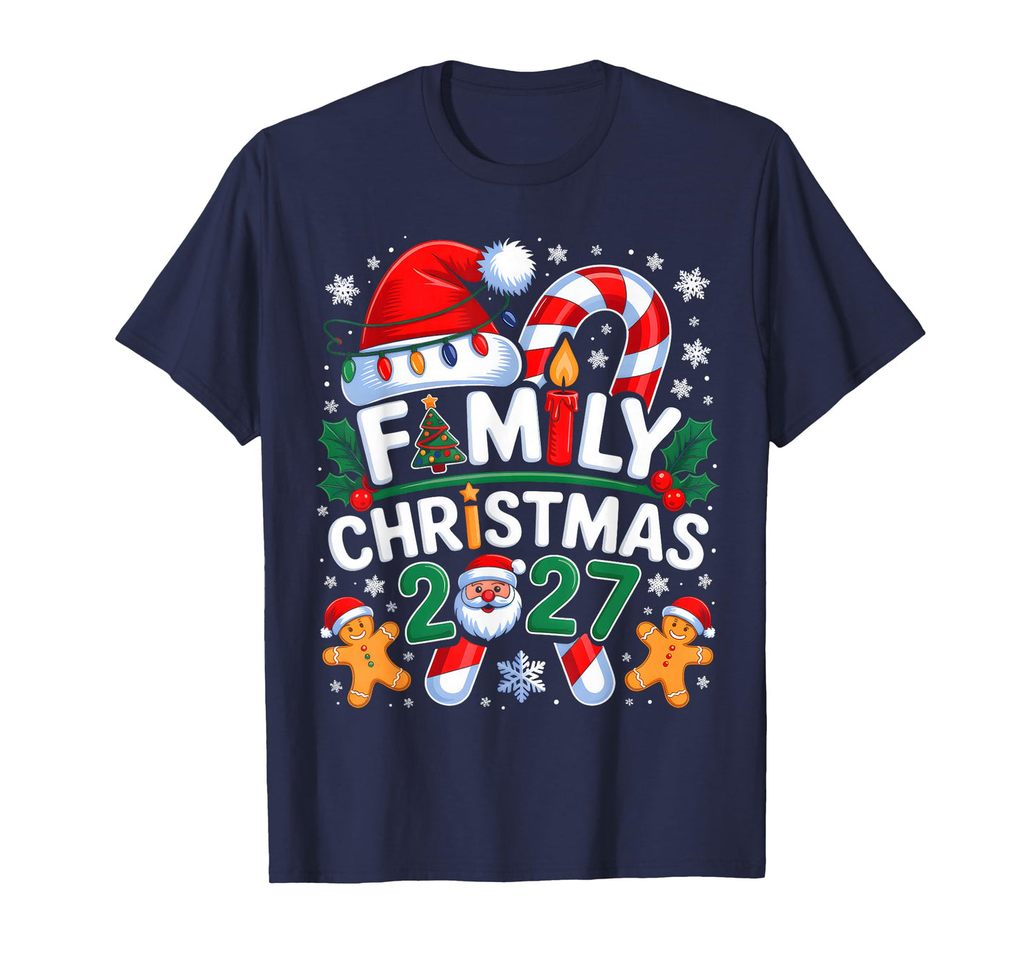 Christmas 2027 Family Matching Xmas Team Santa Squad 2027 T-Shirt