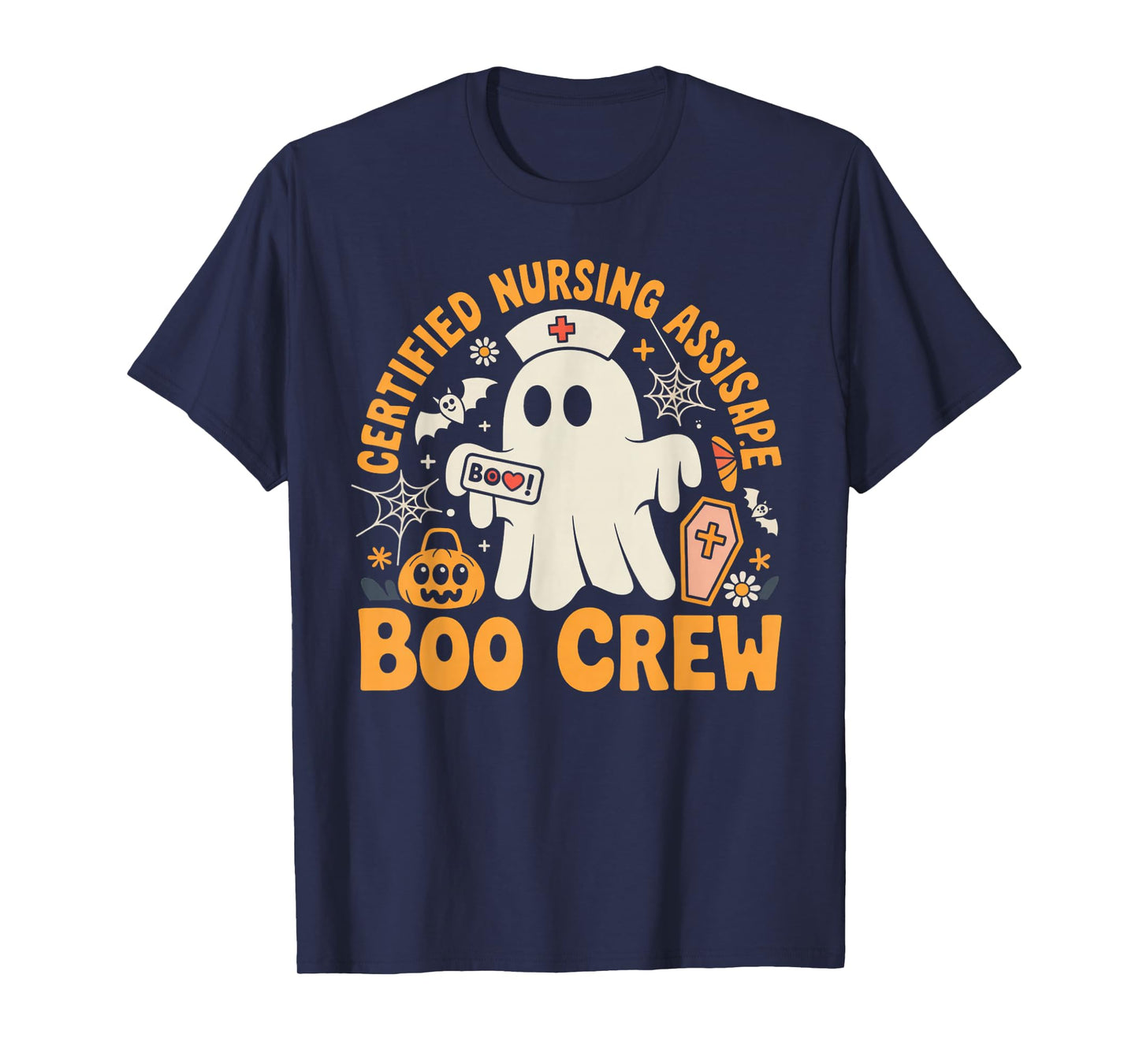 Certified Nursing Assistant Boo Crew Ghost T-Shirt