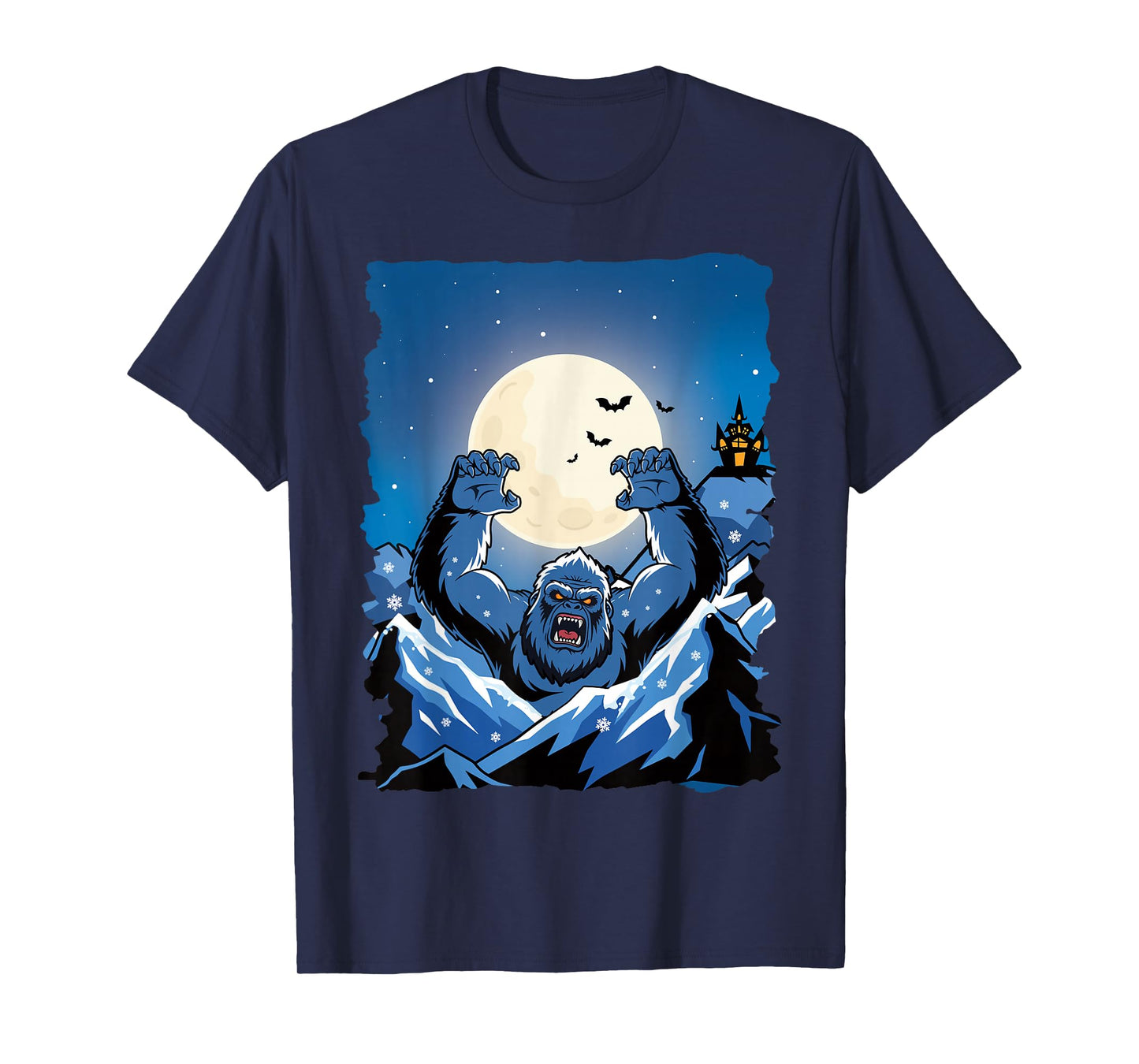 Sasquatch Bigfoot Winter Halloween Christmas Winterween T-Shirt