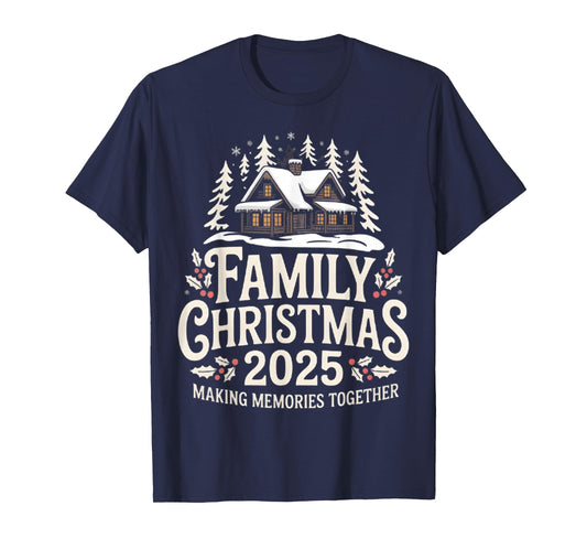 Family Christmas 2025 Matching Squad Santa Elf Funny Xmas T-Shirt