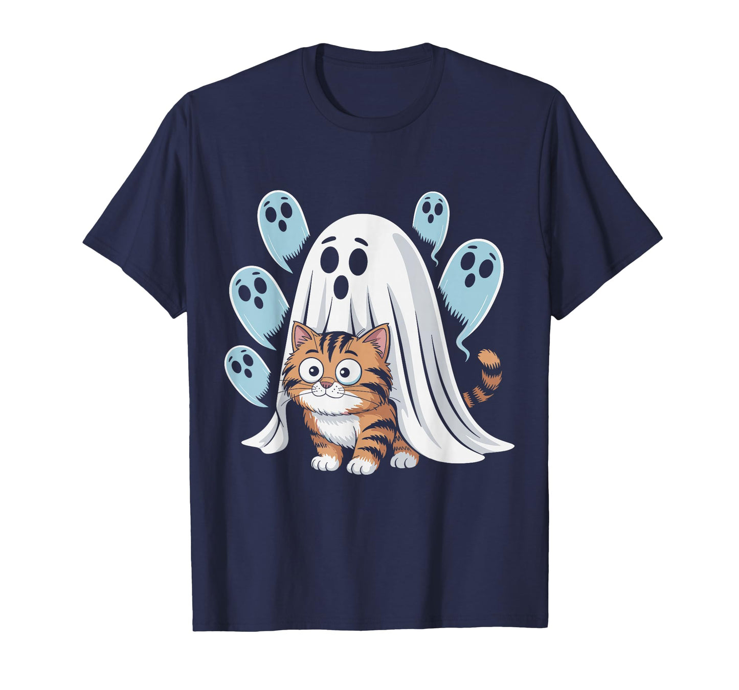 Cat Meme Funny Spooky Halloween Kitty T-Shirt
