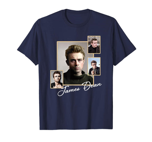 Great Moment Store Unisex Adult James Dean 009 T-Shirt Black Small Modern Classic Fit Crew Neck Short Sleeve T-Shirt