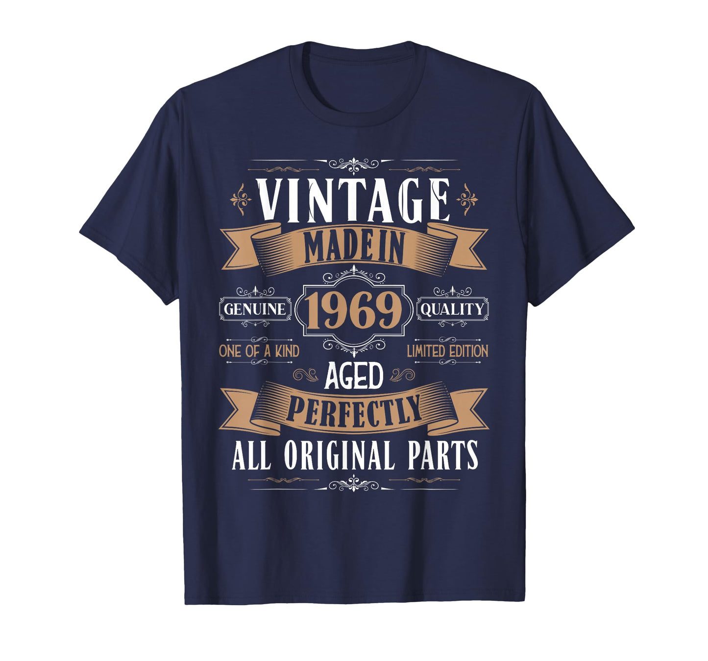 Vintage 56th Birthday Men Born 1969 56 Years Old Bday Men T-Shirt