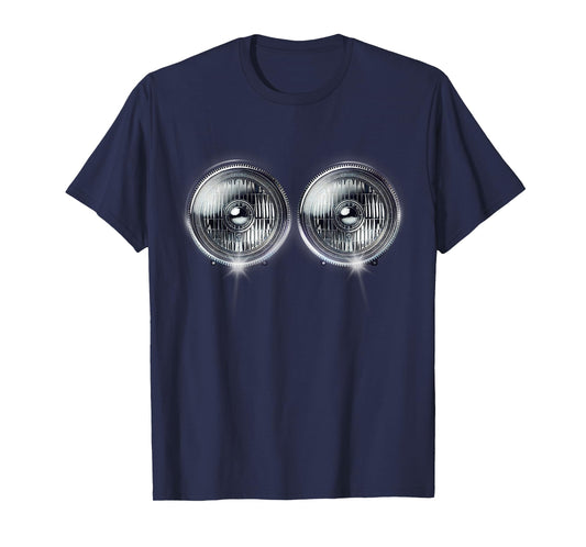 Headlights Funny Costume Tee Halloween T-Shirt
