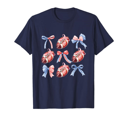 Game Day Coquette Football for women and girls T-Shirt