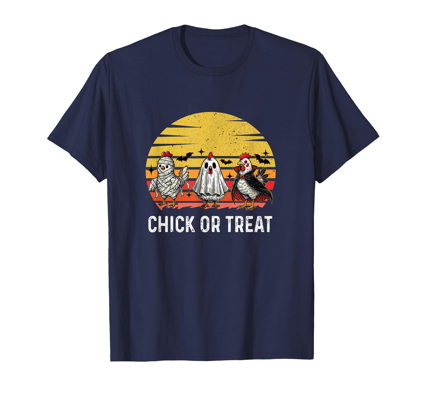 Chick Or Treat Halloween Witch Spooky Chicken T-Shirt