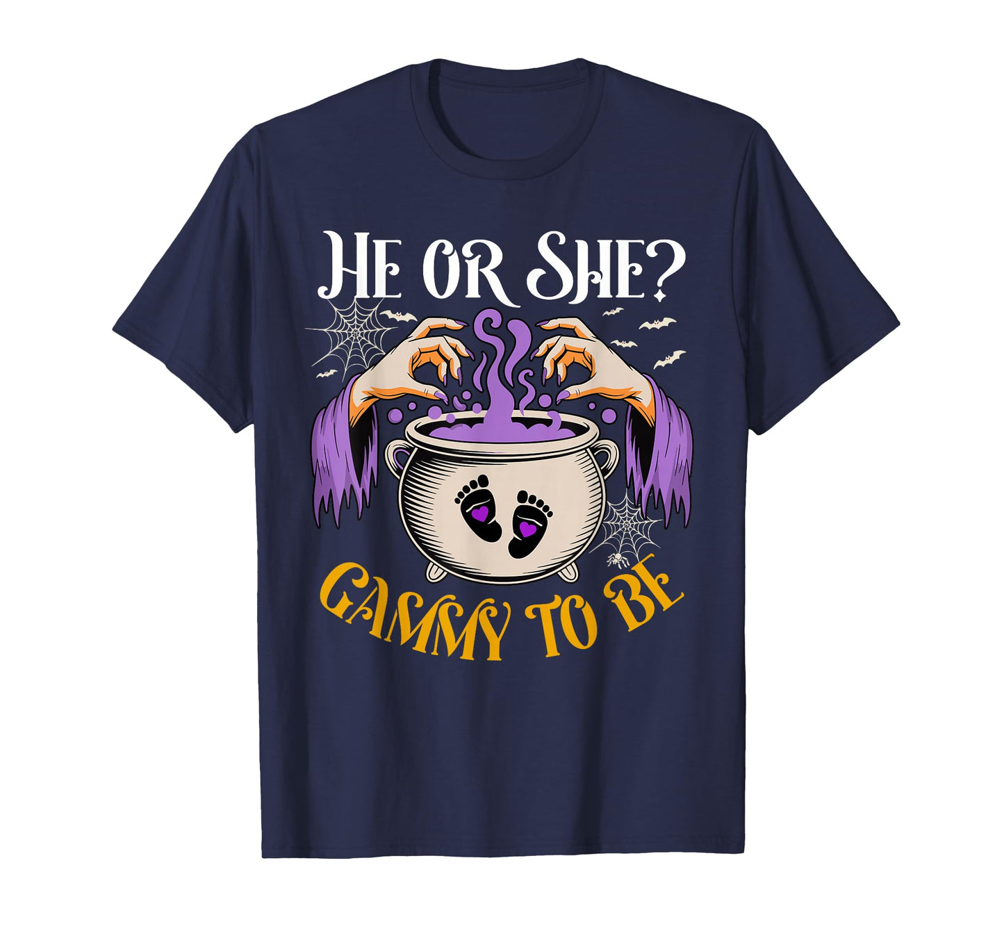 He Or She Gammy to Be Baby Reveal Halloween Costume T-Shirt
