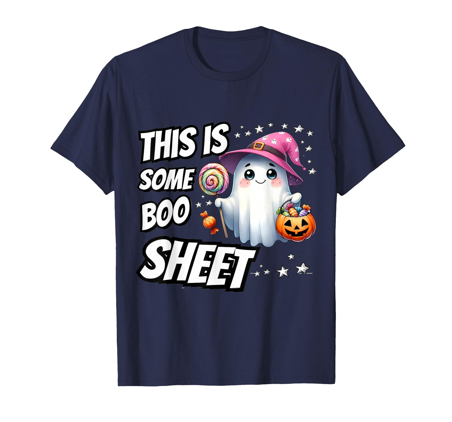 This is Some Boo Sheet Ghost Witch Funny Halloween Men Women T-Shirt