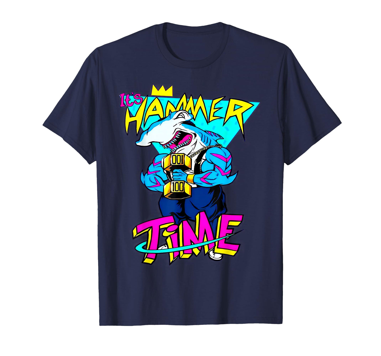 It's Hammer Time Shark Fitness Weightlifting Bodybuilding T-Shirt