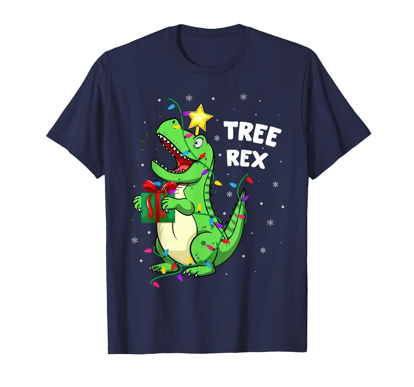 Tree Rex Funny Xmas Dinosaur Christmas T-Rex Dino Boys Girls T-Shirt