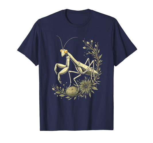 Praying Mantis Nature Art Vintage T-Shirt