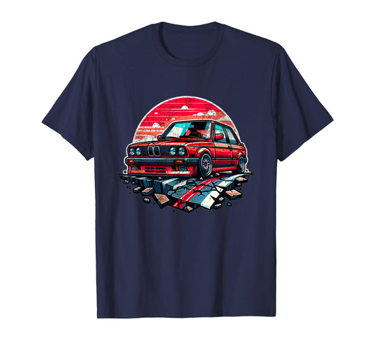 Classic Euro E30 stance car T-Shirt