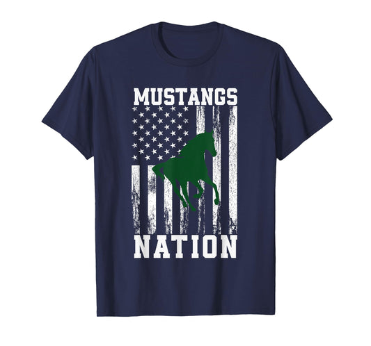 Strongsville Mustangs Logo Nation HS T-Shirt