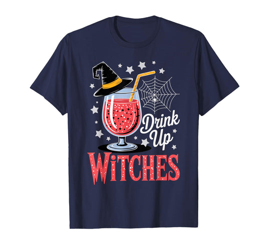 Drink Up Witches Fruity Punch Halloween Cocktail Outfit T-Shirt