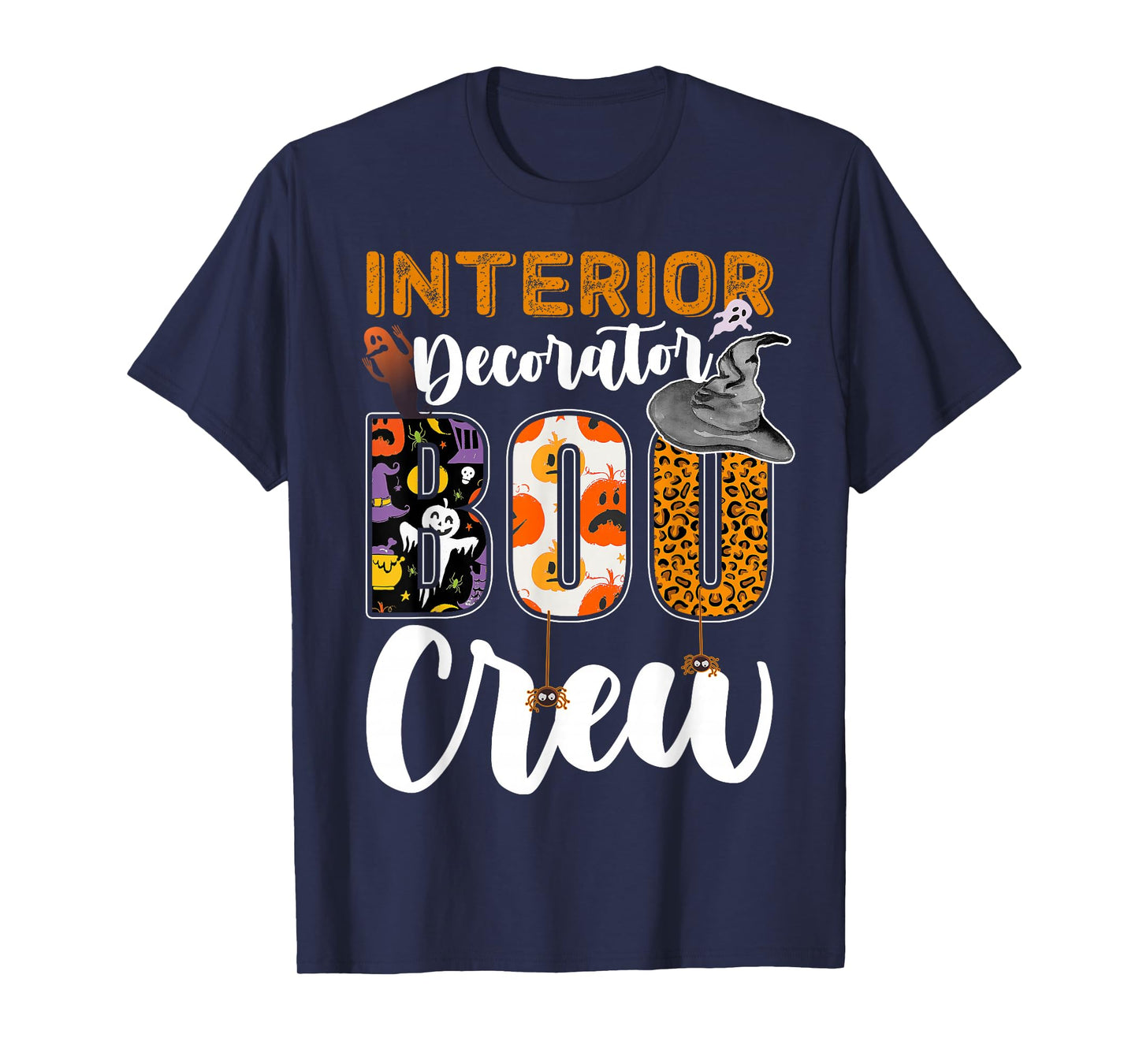 Interior Decorator Boo Crew Halloween Match House Decor T-Shirt