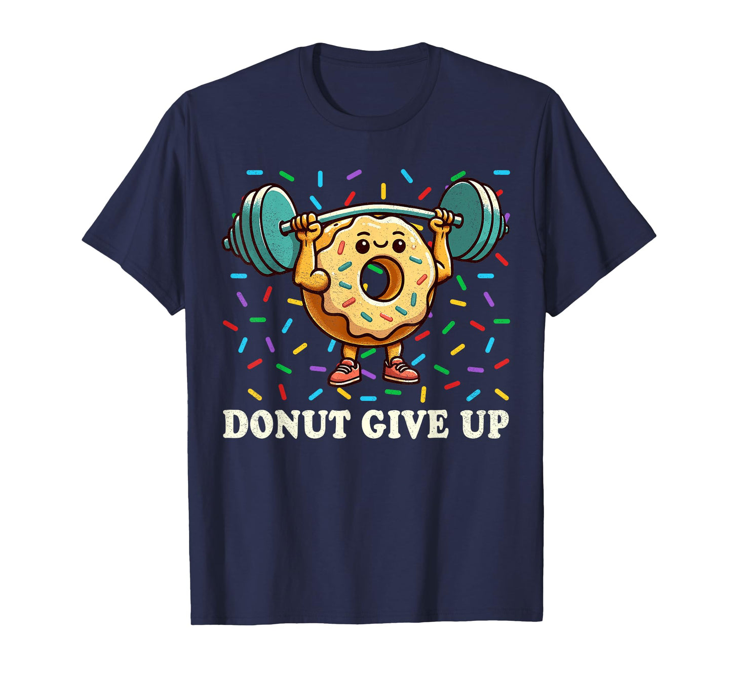 Weightlifting - Funny Fitness Workout Gym Donut Lover T-Shirt