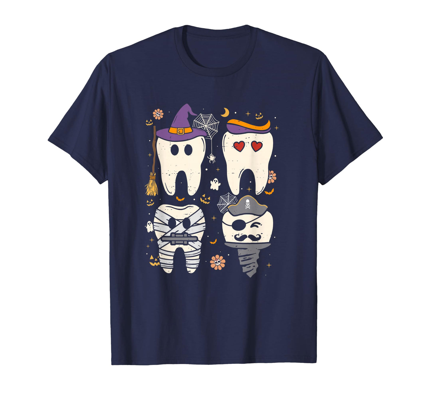 Halloween Dentist Witch Teeth Dental Crew Costume Men Women T-Shirt