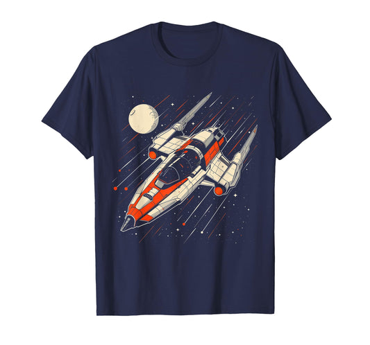 Retro Spaceship Vintage T-Shirt