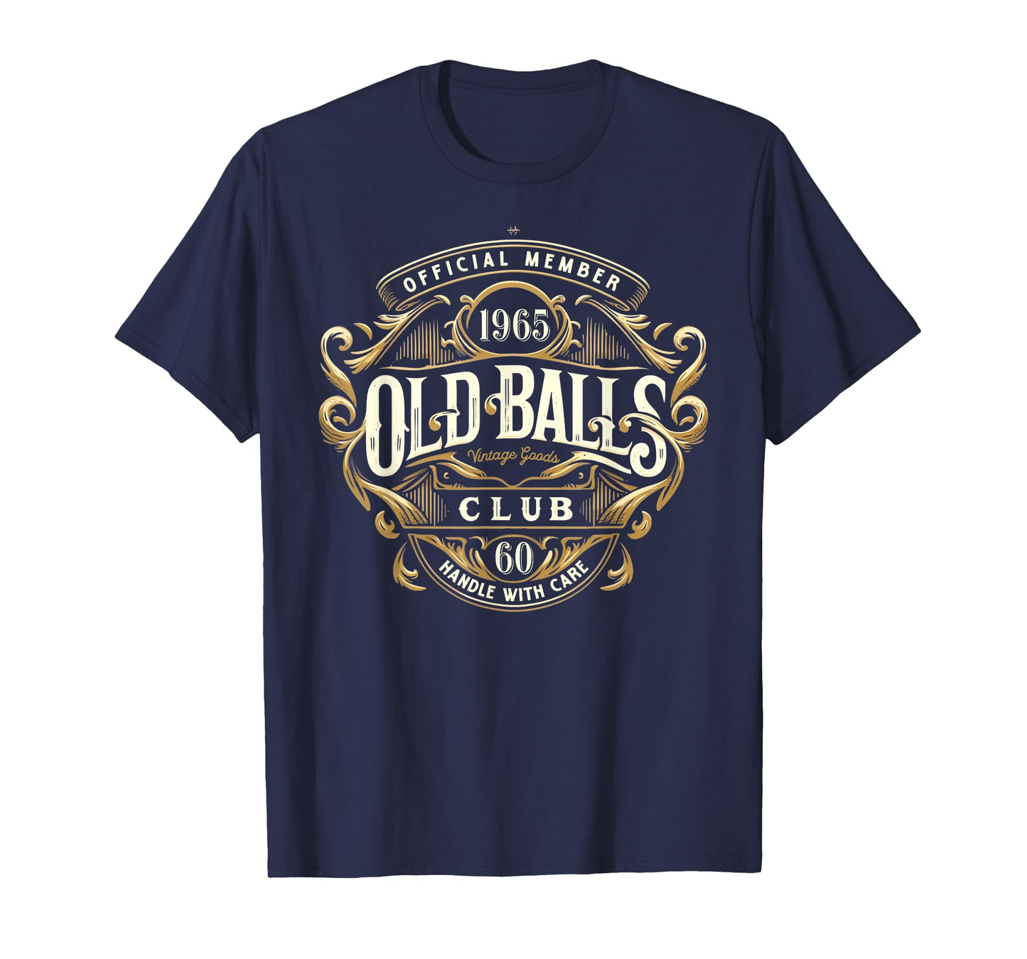 Vintage 1965 Men's 60th Birthday Old Balls Club 60 T-Shirt