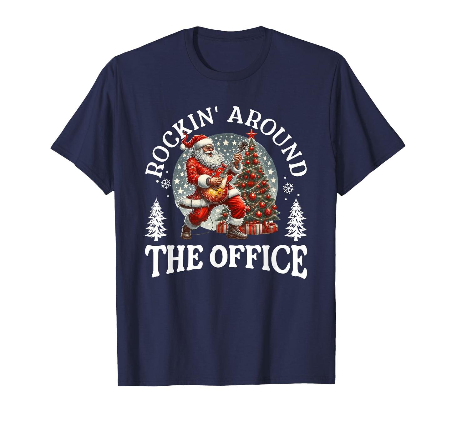Rockin’ Around The Office Christmas Graphic T-Shirt