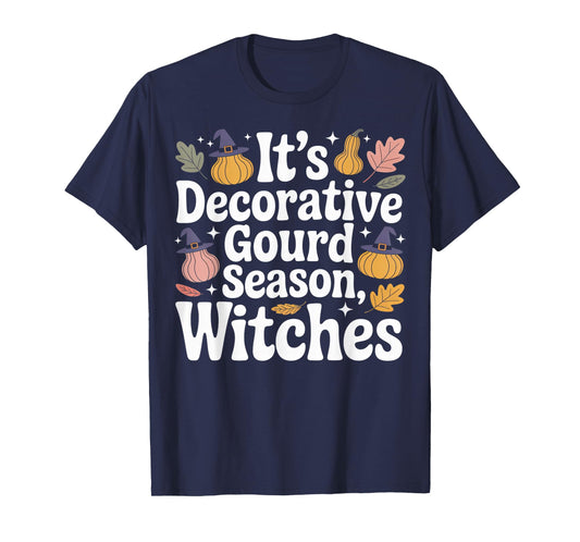 Decorative Gourd Season Witches Retro Autumn T-Shirt