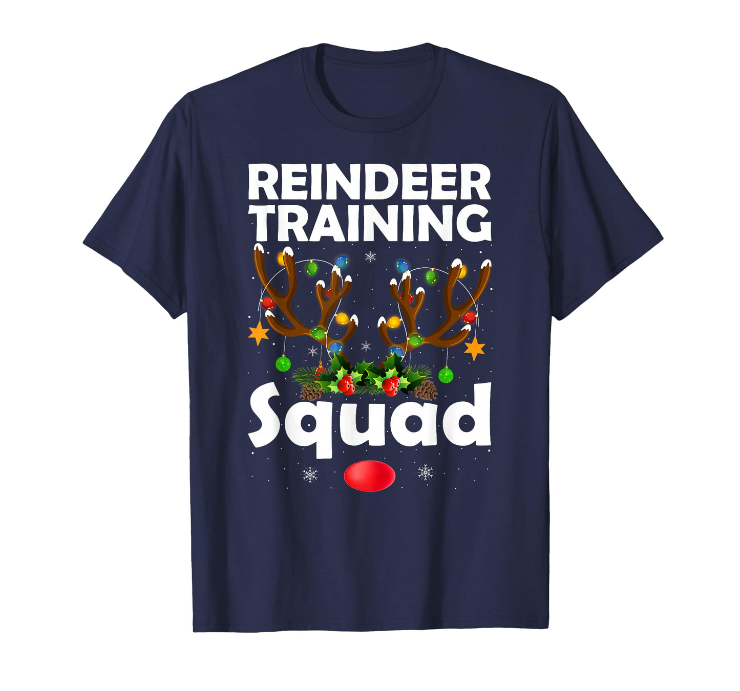Reindeer Training Squad Team Running Runner Christmas T-Shirt