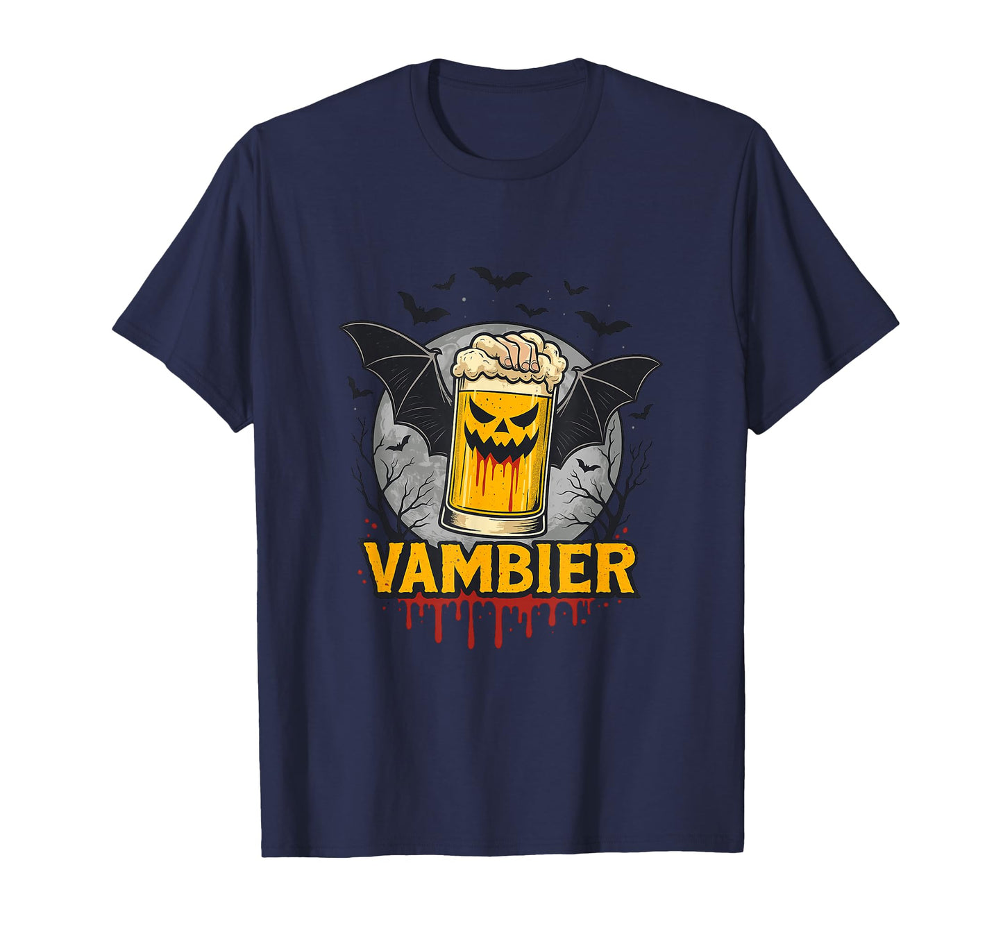 Vambier Bat Funny Saying Happy Halloween T-Shirt