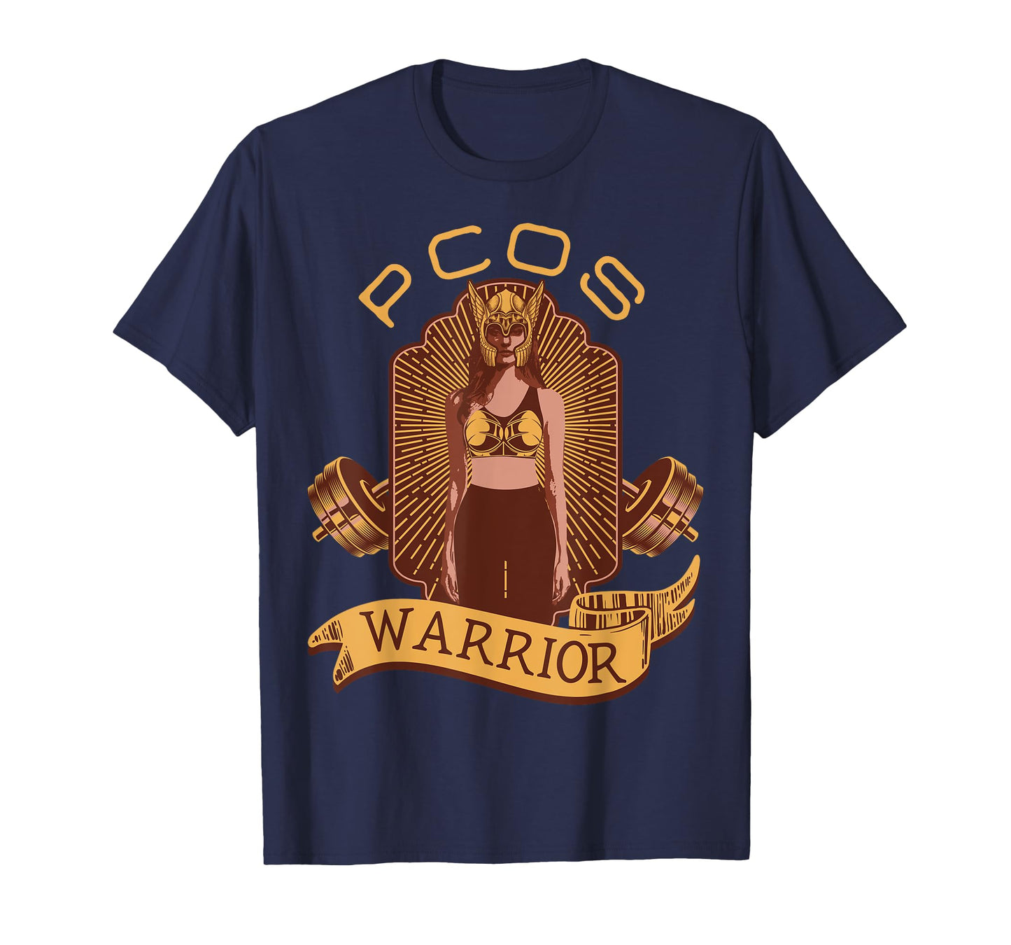 PCOS Awareness Month Exercise Fitness Workout PCOS Warrior T-Shirt