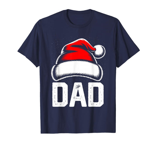 Dad Santa Christmas Family Matching Pajamas Xmas Squad T-Shirt