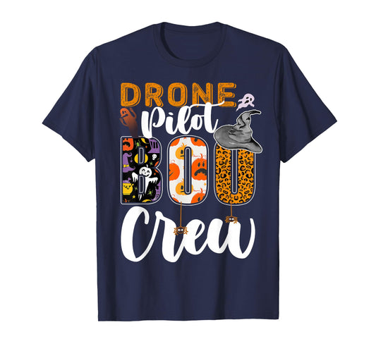 Drone Pilot Boo Crew Halloween Match Remote Pilot T-Shirt