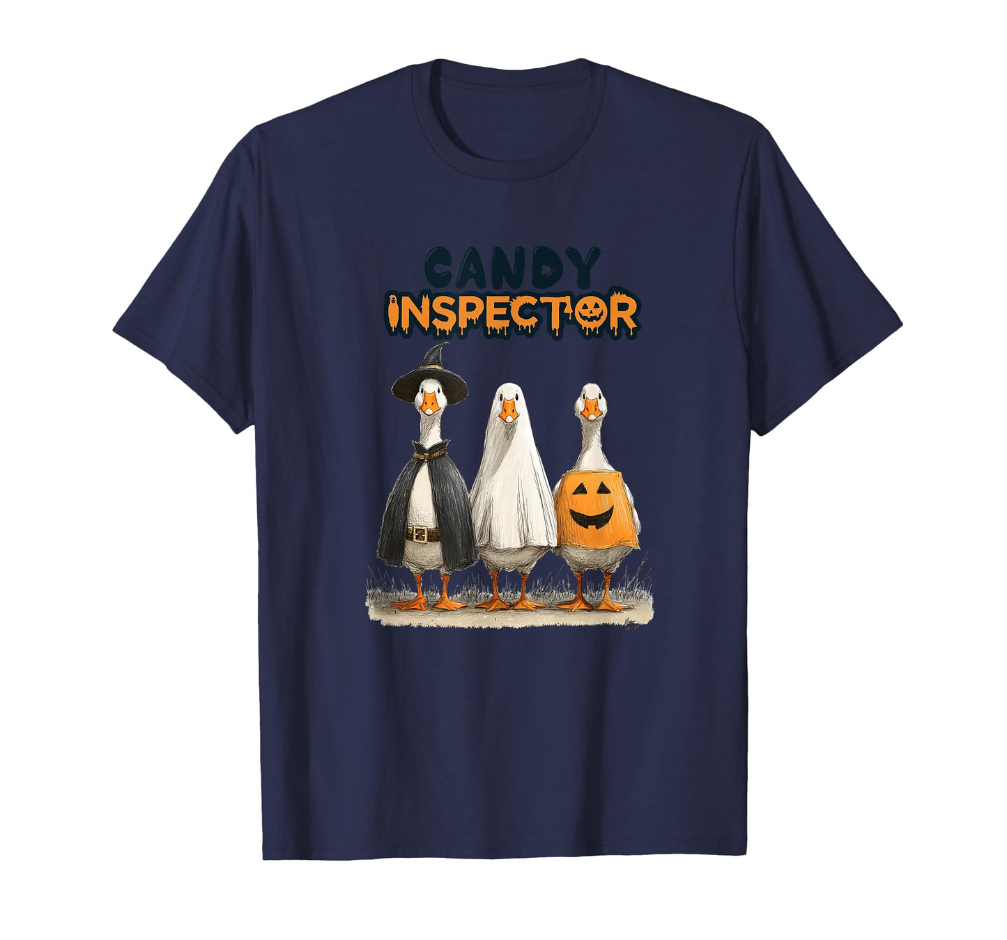 Funny Halloween Goose, Witch Ghost Cute Pet Costume T-Shirt