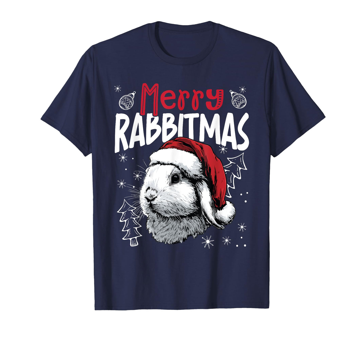 Merry Rabbitmas Funny Christmas Rabbit T-Shirt