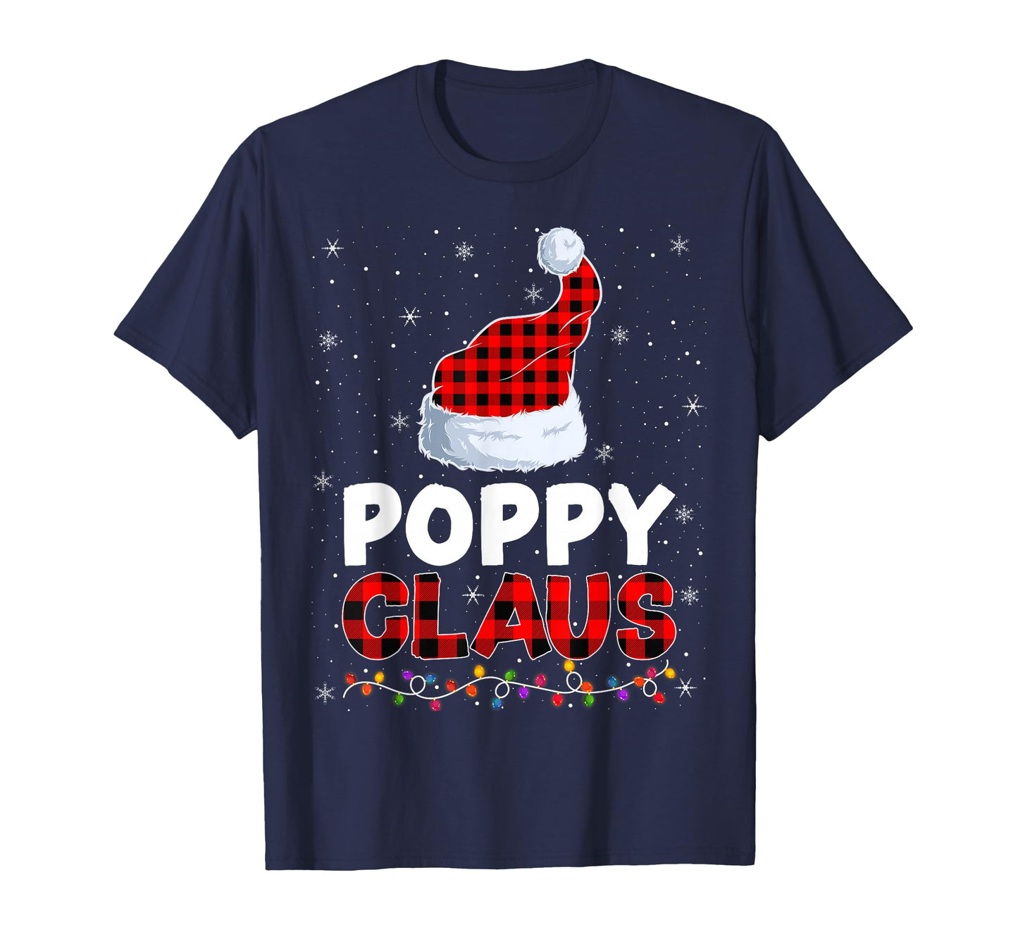 Poppy Claus Christmas Pajamas Santa Matching Family Xmas T-Shirt