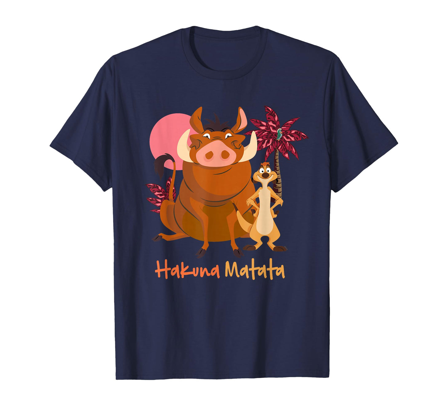 Disney The Lion King Timon & Pumbaa Hakuna Matata Face Front T-Shirt