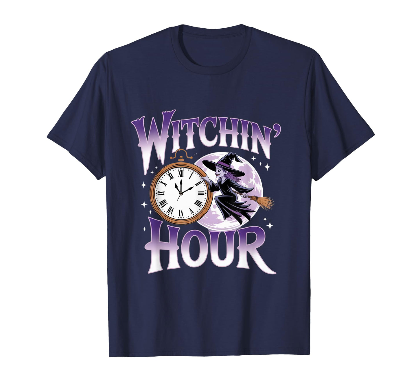 Witchin’ Hour Halloween Shirt Spooky Witch Tee T-Shirt T-Shirt