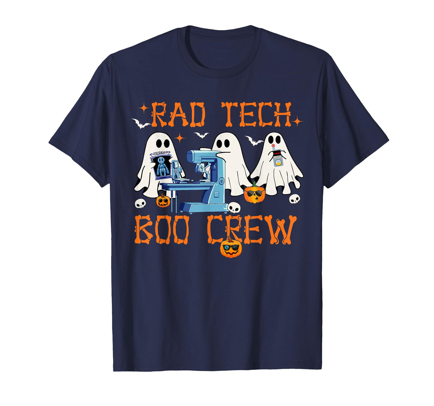 Radiology Department Rad Tech Boo Crew Halloween Costumes T-Shirt