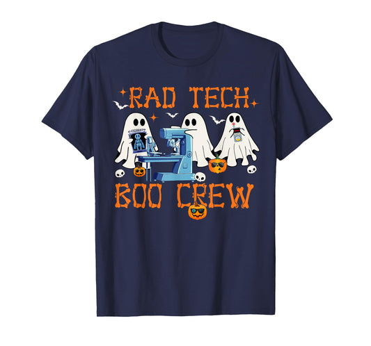 Radiology Department Rad Tech Boo Crew Halloween Costumes T-Shirt