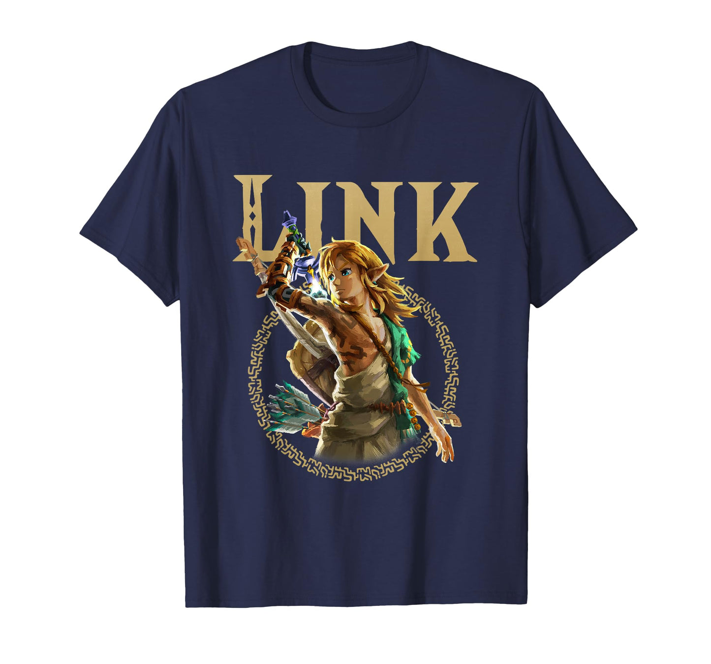 The Legend of Zelda Gold Link Hyrule Portrait T-Shirt