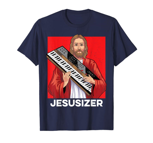 Jesusizer Holy Synthesizer Analog Jesus Synth Music Nerd T-Shirt