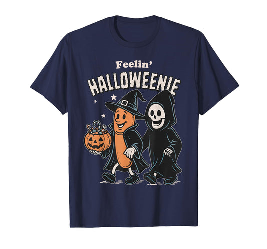 Feelin' Halloweenie Sausage in Witch Halloween Spooky Season T-Shirt
