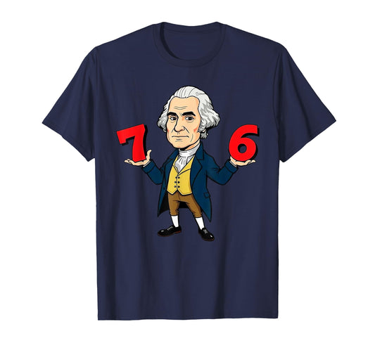 6-7 7-6 George Washington Shirt Six Seven American Design T-Shirt