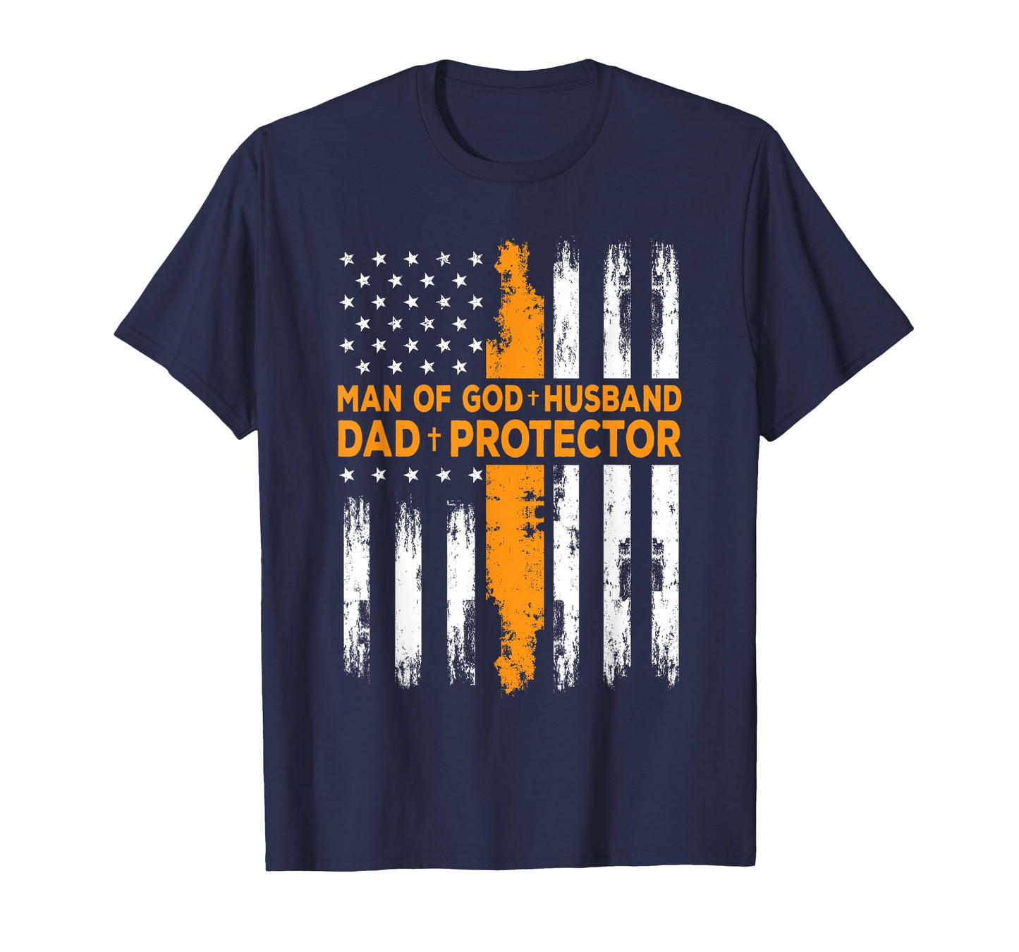 Jesus God Religious Man of God Husband Dad Protector T-Shirt