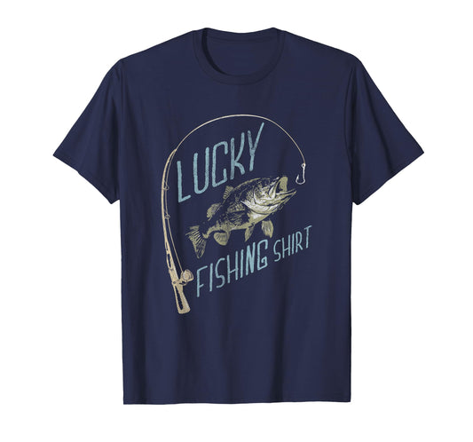 Lucky Fishing Funny T-Shirt