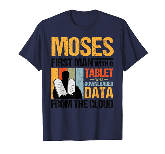 Funny Christian Moses First Person With a Tablet Religious T-Shirt