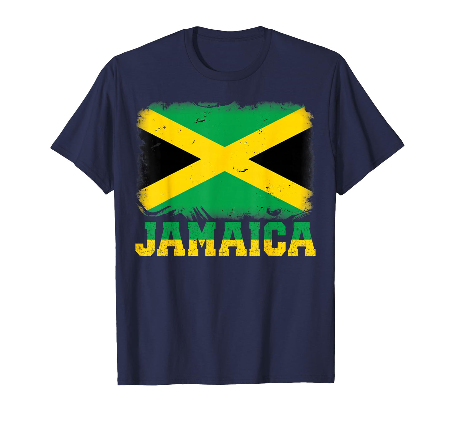 Jamaican Flag Vintage Jamaica Souvenir Love Travel Vacation T-Shirt