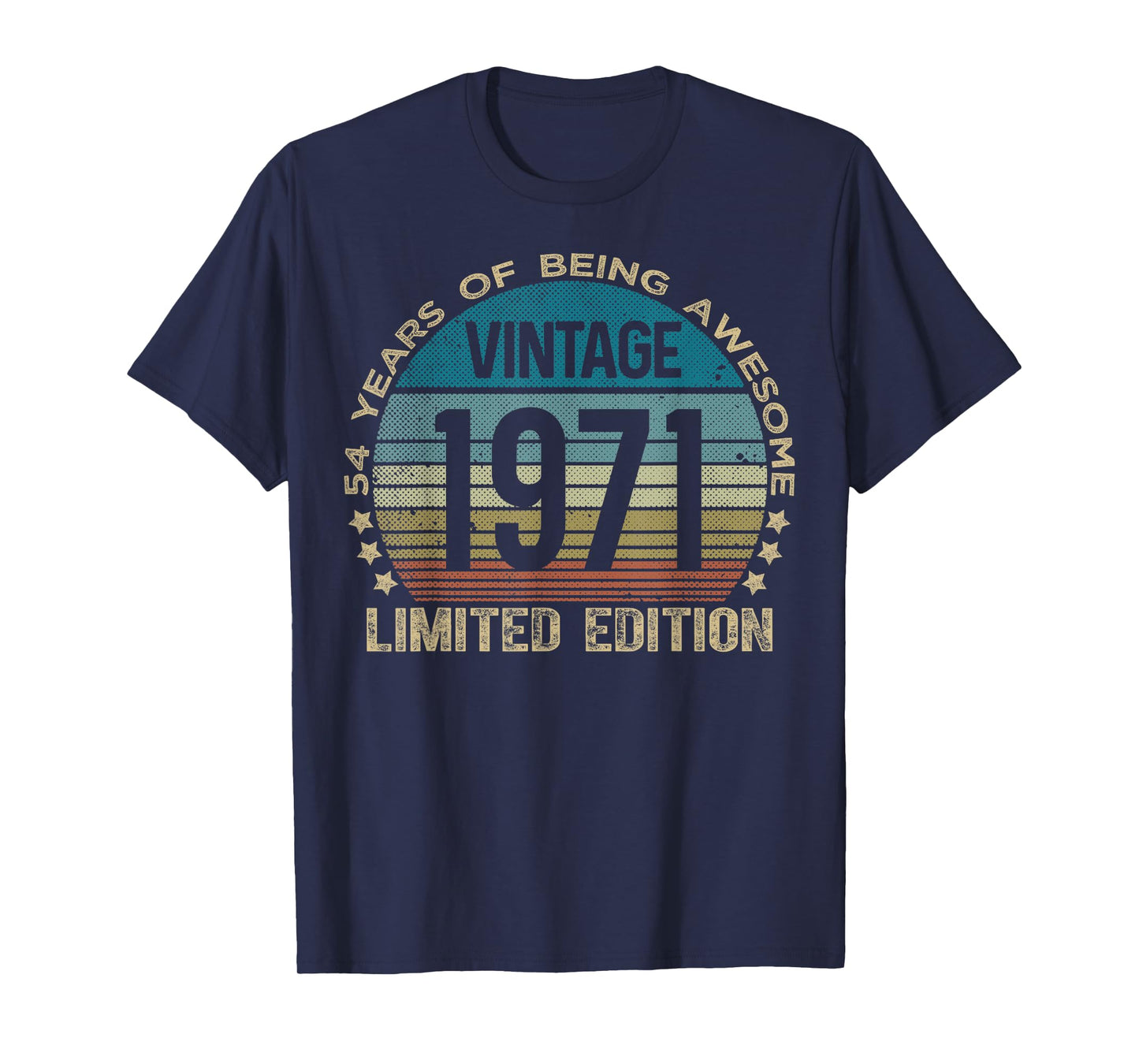 54 Year Old Gifts Vintage 1971 Limited Edition 54th Birthday T-Shirt