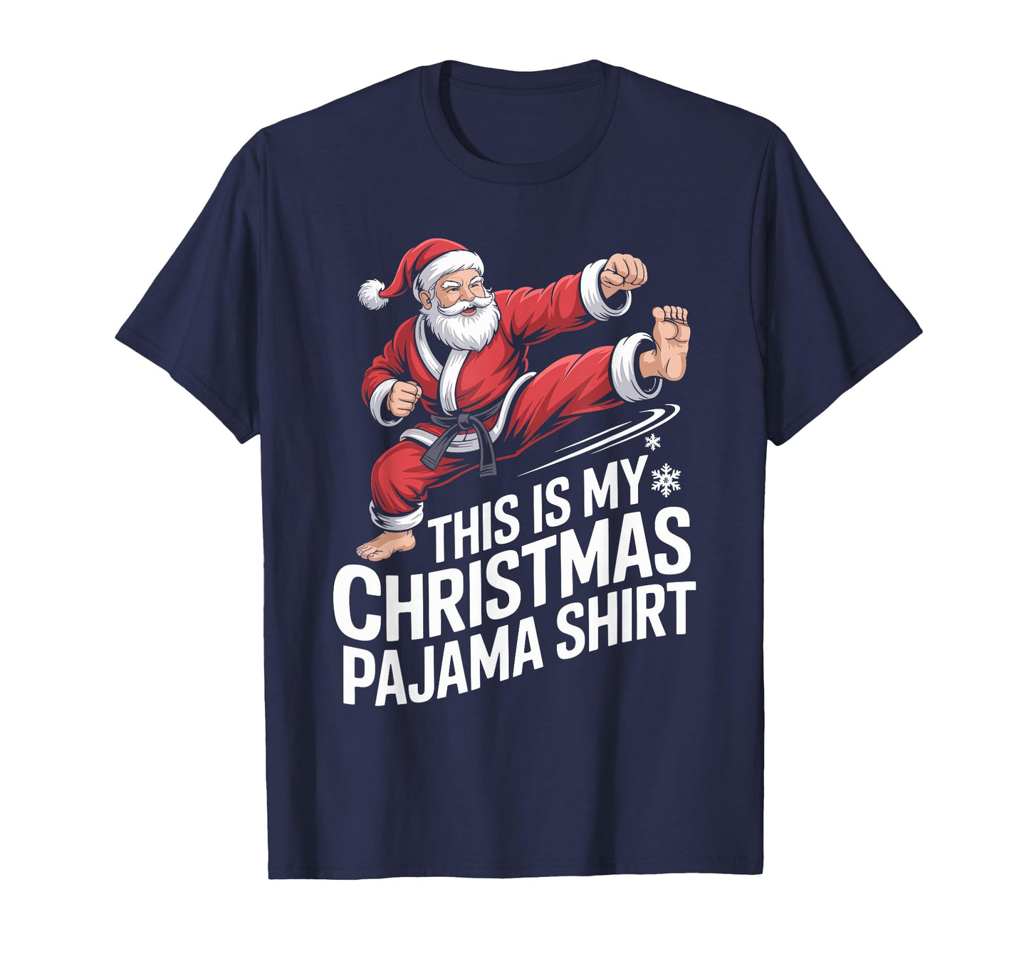 Funny Santa Claus Karate Christmas Martial Arts for Men T-Shirt
